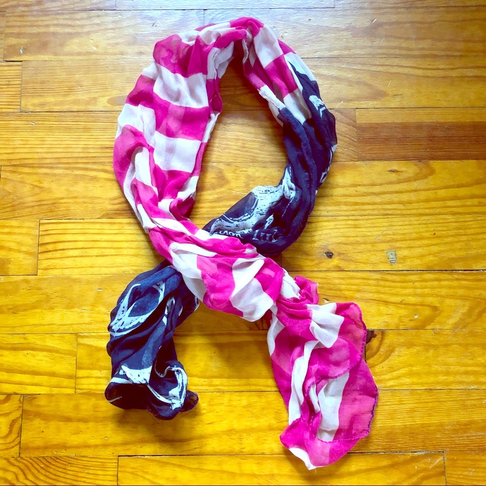 American Flag Patterned Scarf